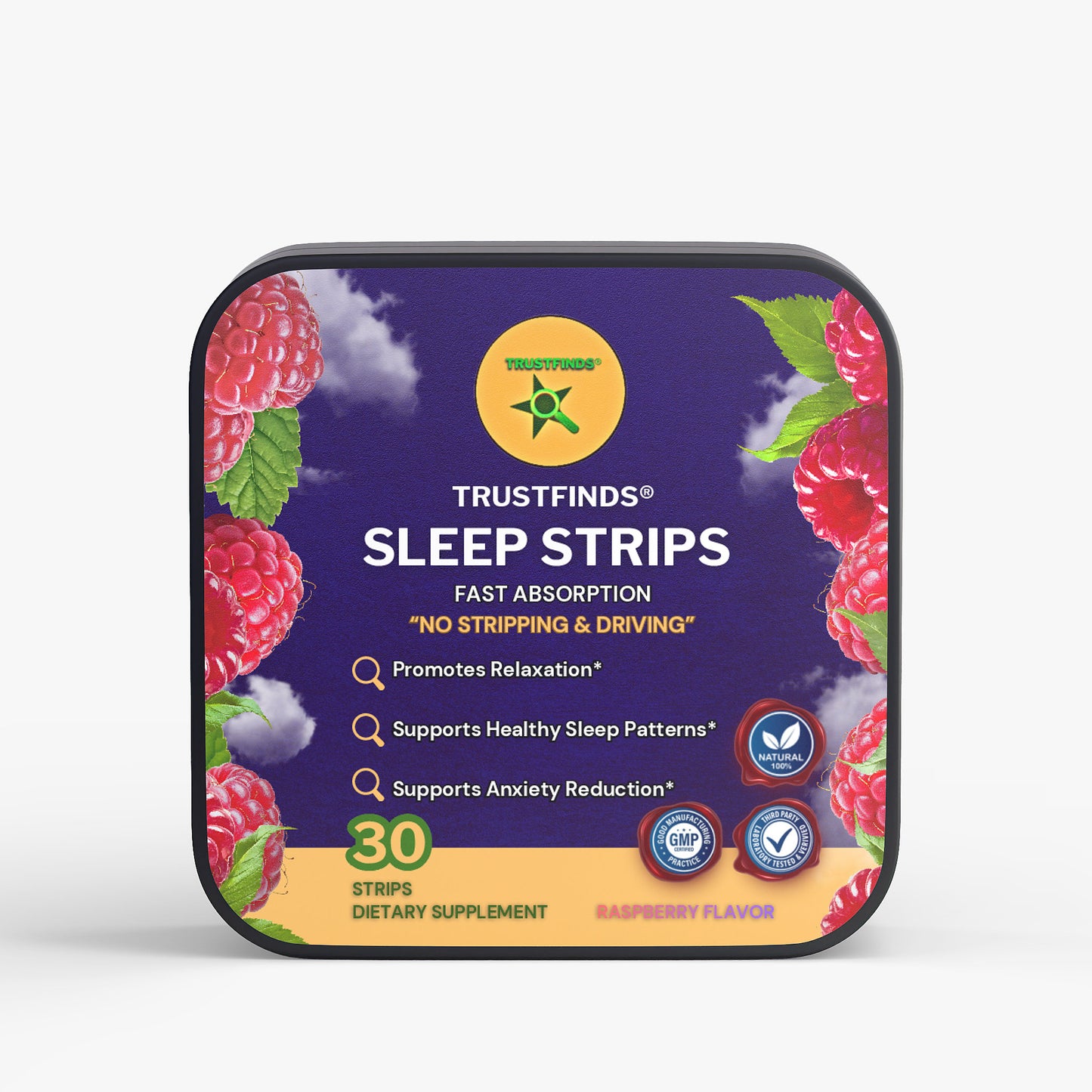 (3 Pack) TrustFinds Sleep Supplement Strips "No Stripping & Driving"
