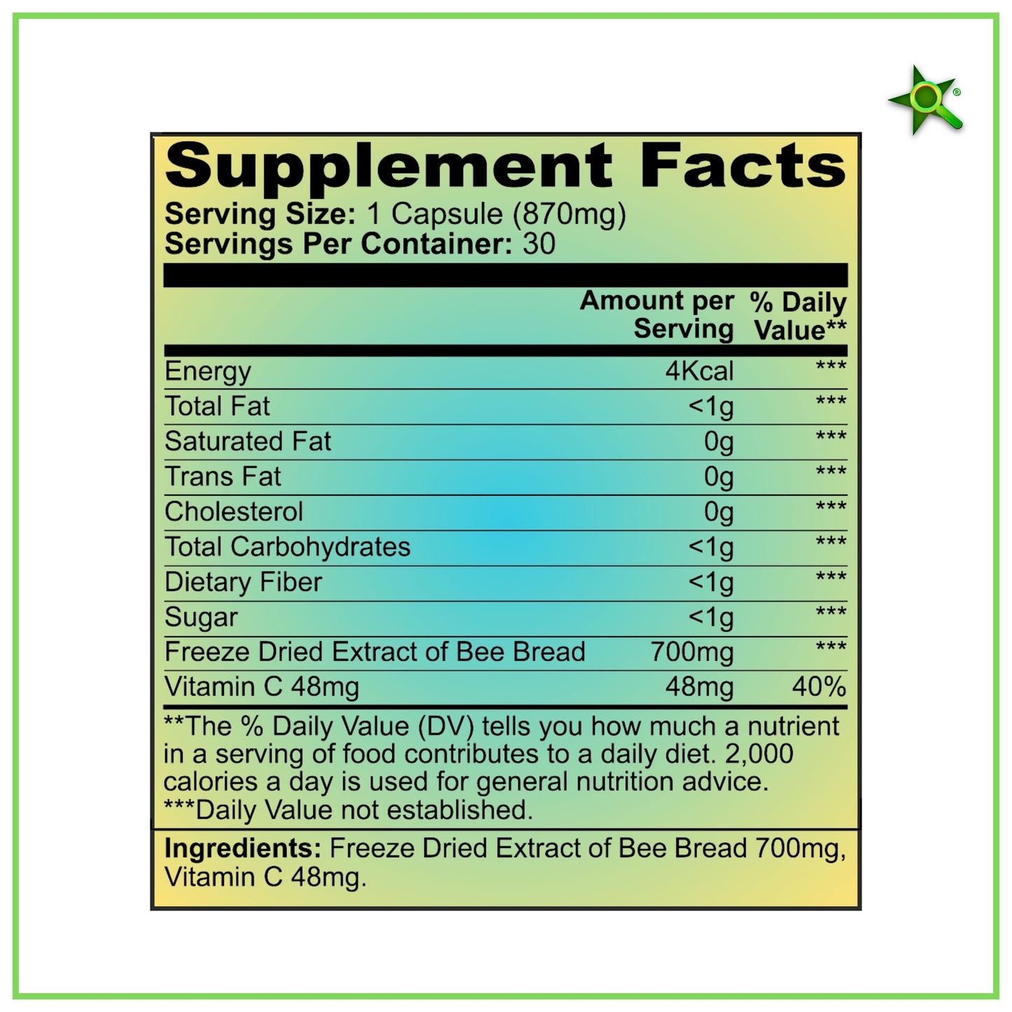 Trustfinds Bee Pearls - Natural Immunity & Vitality Support, Bee Bread Extract + Vitamin C, Non-GMO Bee Pollen Capsules