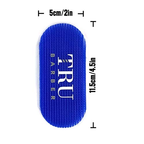 TRU BARBER HAIR GRIPPERS ® 2 COLORS BUNDLE PACK 4 PCS for Men and Women - Salon and Barber, Hair Clips for Styling, Hair holder Grips (Blue/Grey)