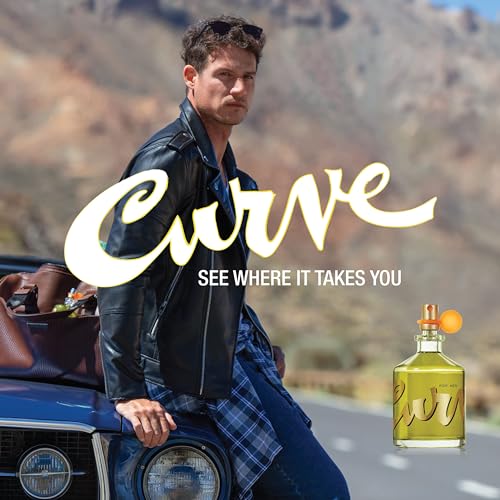 Curve Men's Cologne Fragrance Spray, Spicy Wood Magnetic Scent for Day or Night, 6.8 Fl Oz