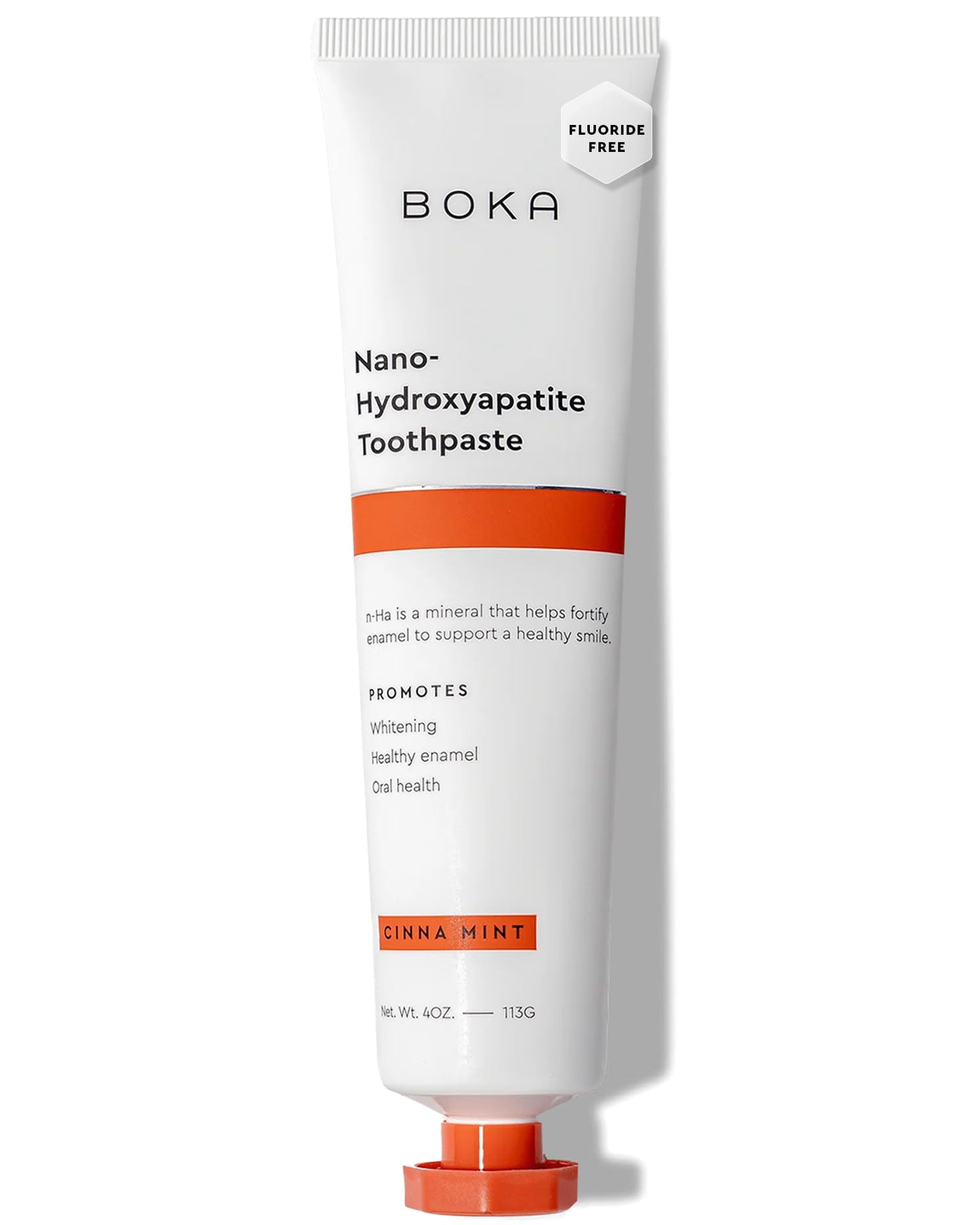 Boka Fluoride Free Toothpaste Nano Hydroxyapatite, Helps Remineralize, Appropriate for Sensitive Teeth, Whitening - for Adult, Kids Oral Care - Ela Mint Flavor, 4 Fl Oz 1Pk US Manufactured
