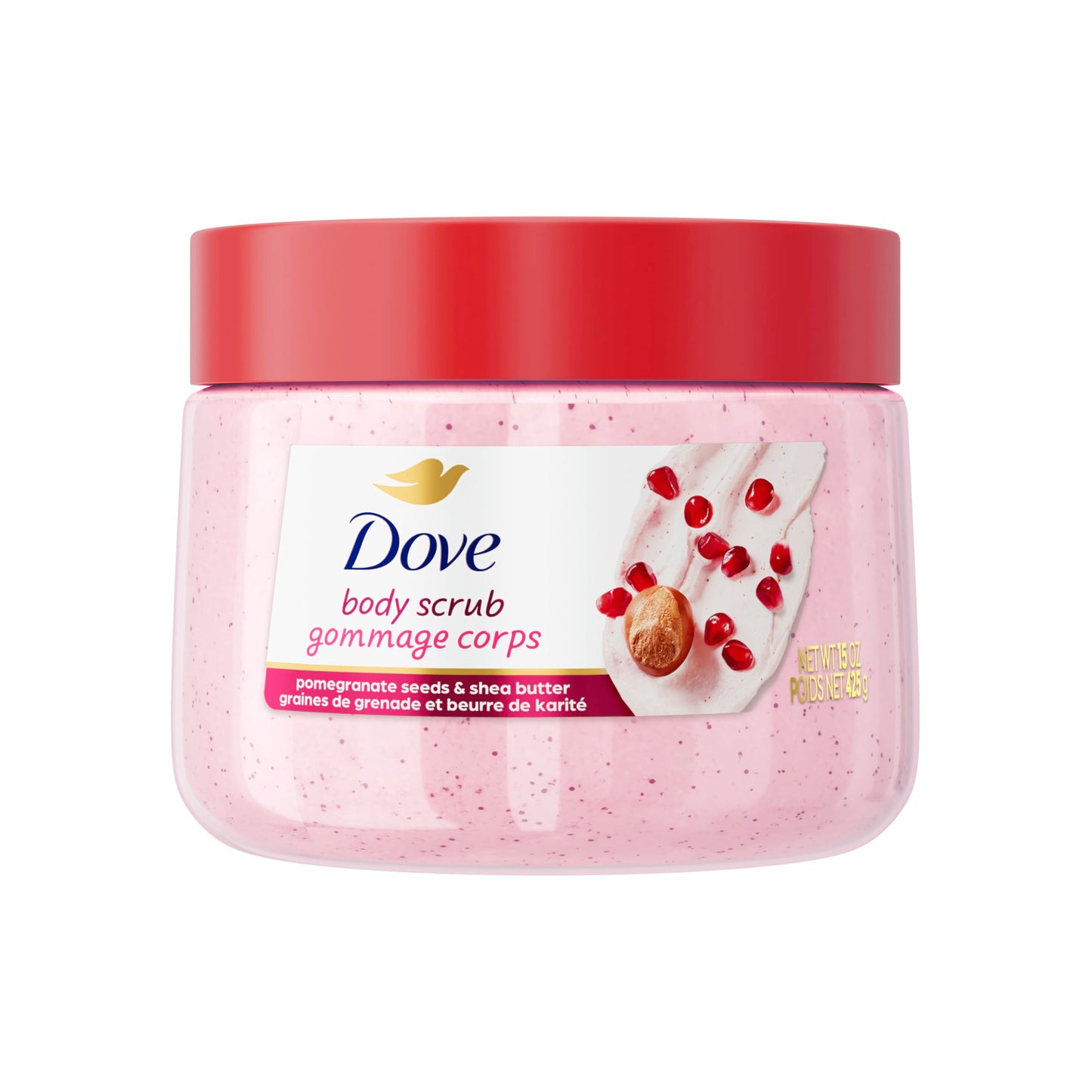 Dove Brown Sugar and Coconut Butter Body Scrub Exfoliates and Deeply Nourishes for Smooth, Radiant Skin 15 oz