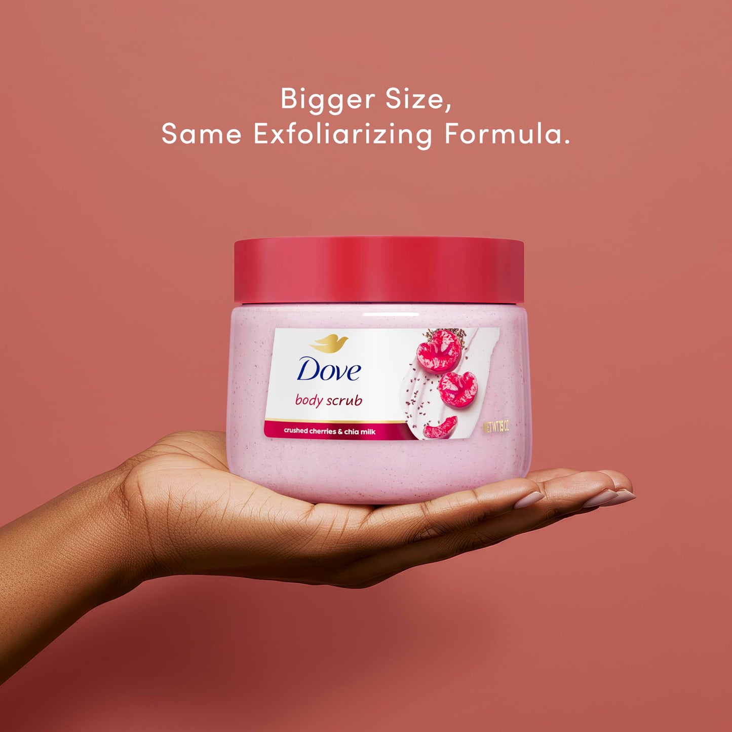 Dove Brown Sugar and Coconut Butter Body Scrub Exfoliates and Deeply Nourishes for Smooth, Radiant Skin 15 oz