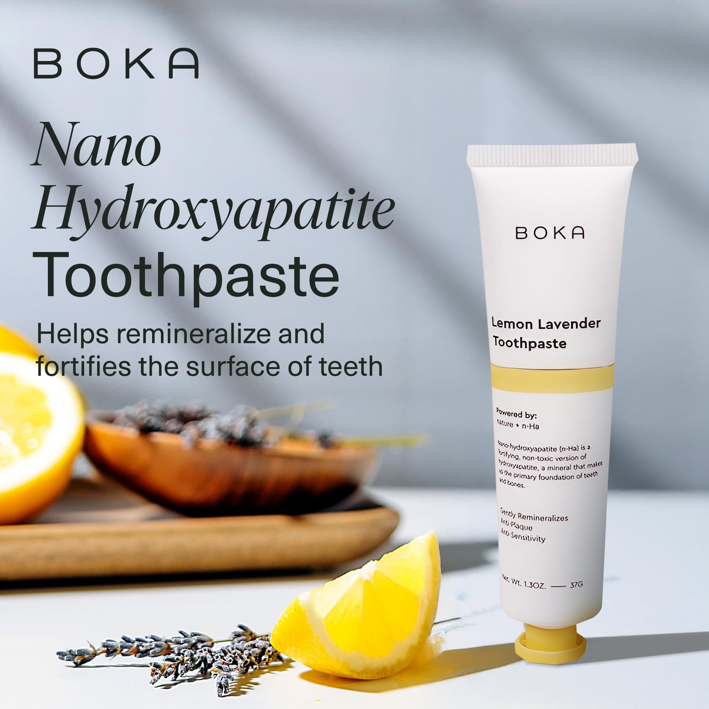 Boka Fluoride Free Toothpaste Nano Hydroxyapatite, Helps Remineralize, Appropriate for Sensitive Teeth, Whitening - for Adult, Kids Oral Care - Ela Mint Flavor, 4 Fl Oz 1Pk US Manufactured