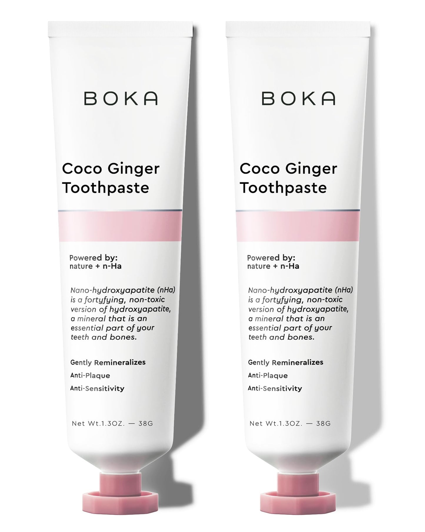 Boka Fluoride Free Toothpaste Nano Hydroxyapatite, Helps Remineralize, Appropriate for Sensitive Teeth, Whitening - for Adult, Kids Oral Care - Ela Mint Flavor, 4 Fl Oz 1Pk US Manufactured