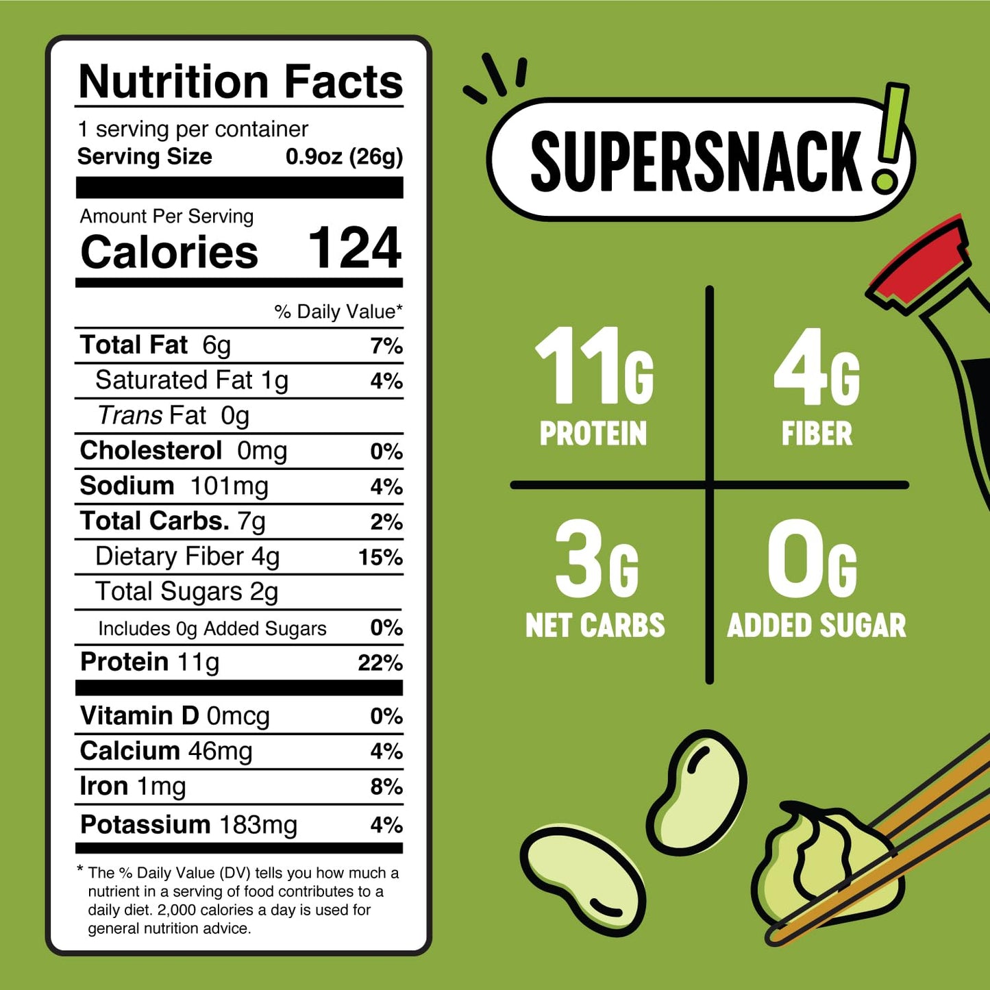 The Only Bean Crunchy Dry Roasted Edamame Snacks (Sea Salt), Keto Snack Food, High Protein (11g) Healthy Snacks, Low Carb Gluten Free Office Vegan Food 100 Calorie Snack Pack, 0.9oz 10 Pack
