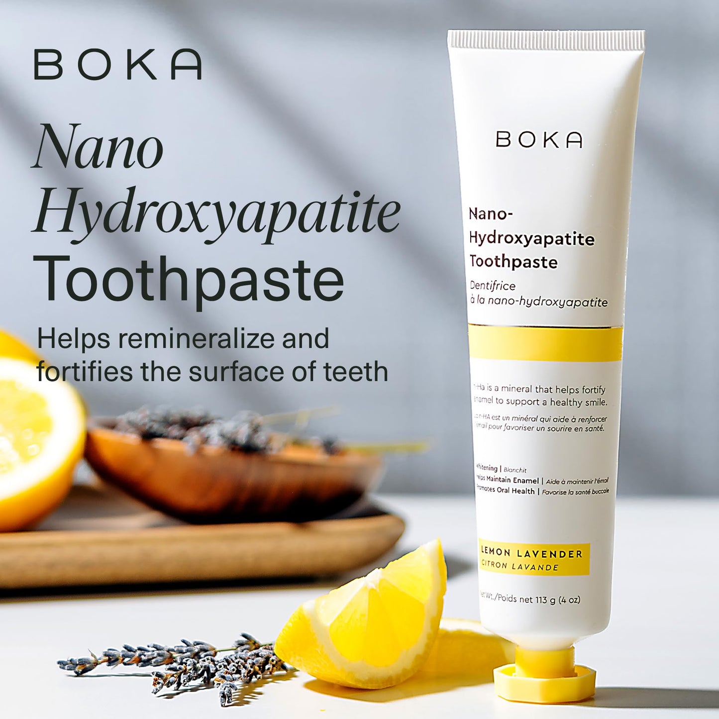 Boka Fluoride Free Toothpaste Nano Hydroxyapatite, Helps Remineralize, Appropriate for Sensitive Teeth, Whitening - for Adult, Kids Oral Care - Ela Mint Flavor, 4 Fl Oz 1Pk US Manufactured
