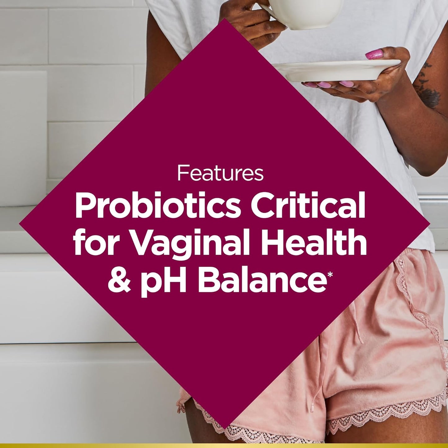 Nature's Bounty Probiotics for Women, Vaginal Probiotics for Healthy pH Balance, 2 Billion CFU, Clinically Studied Probiotics, Optimal Solutions pH Balance Pills, 30 Vegetarian Capsules