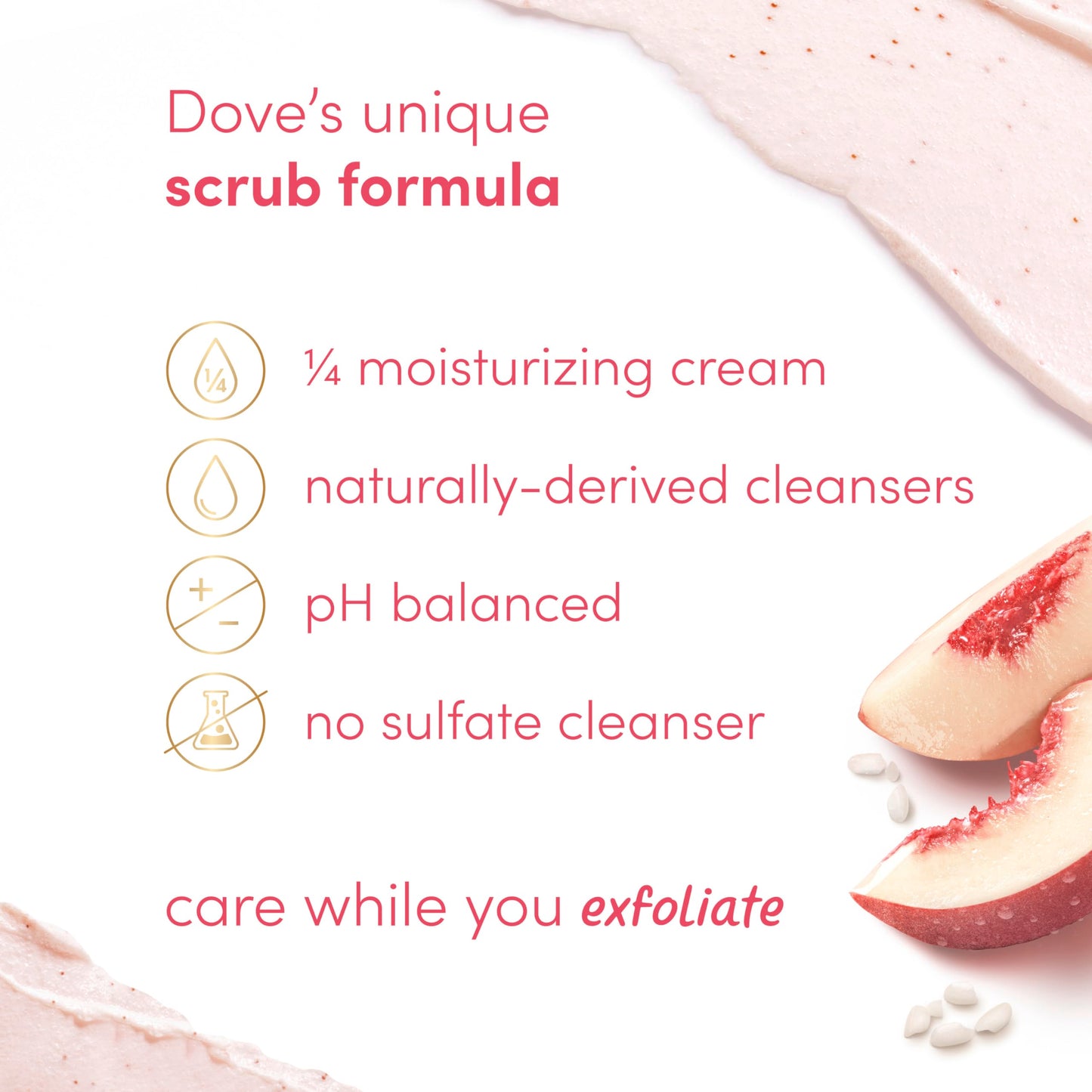 Dove Brown Sugar and Coconut Butter Body Scrub Exfoliates and Deeply Nourishes for Smooth, Radiant Skin 15 oz