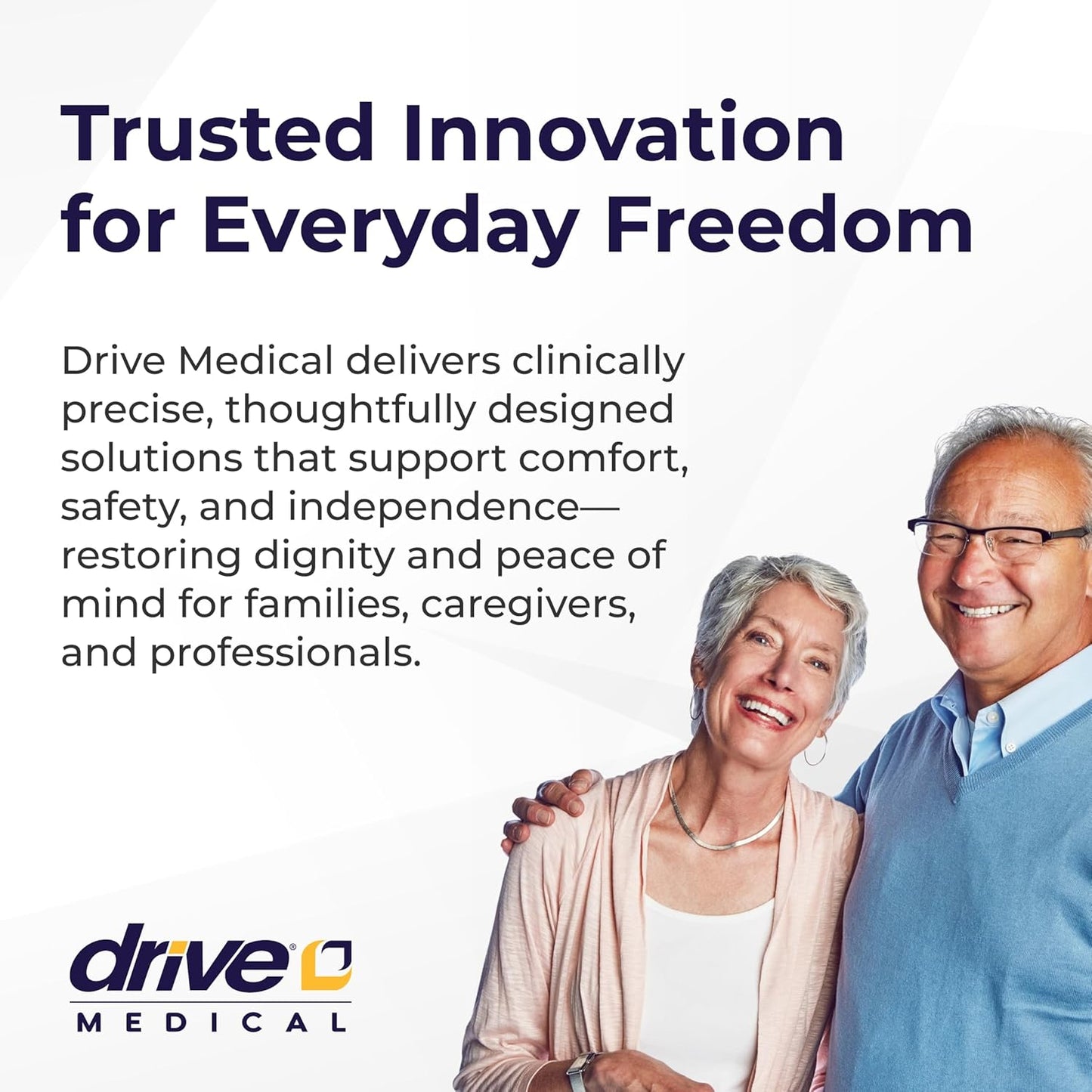 Drive Medical 10257BL-1 4 Wheel Rollator Walker With Seat, Steel Rolling Walker, Height Adjustable, 7.5" Wheels, Removable Back Support, 300 Pound Weight Capacity, Blue