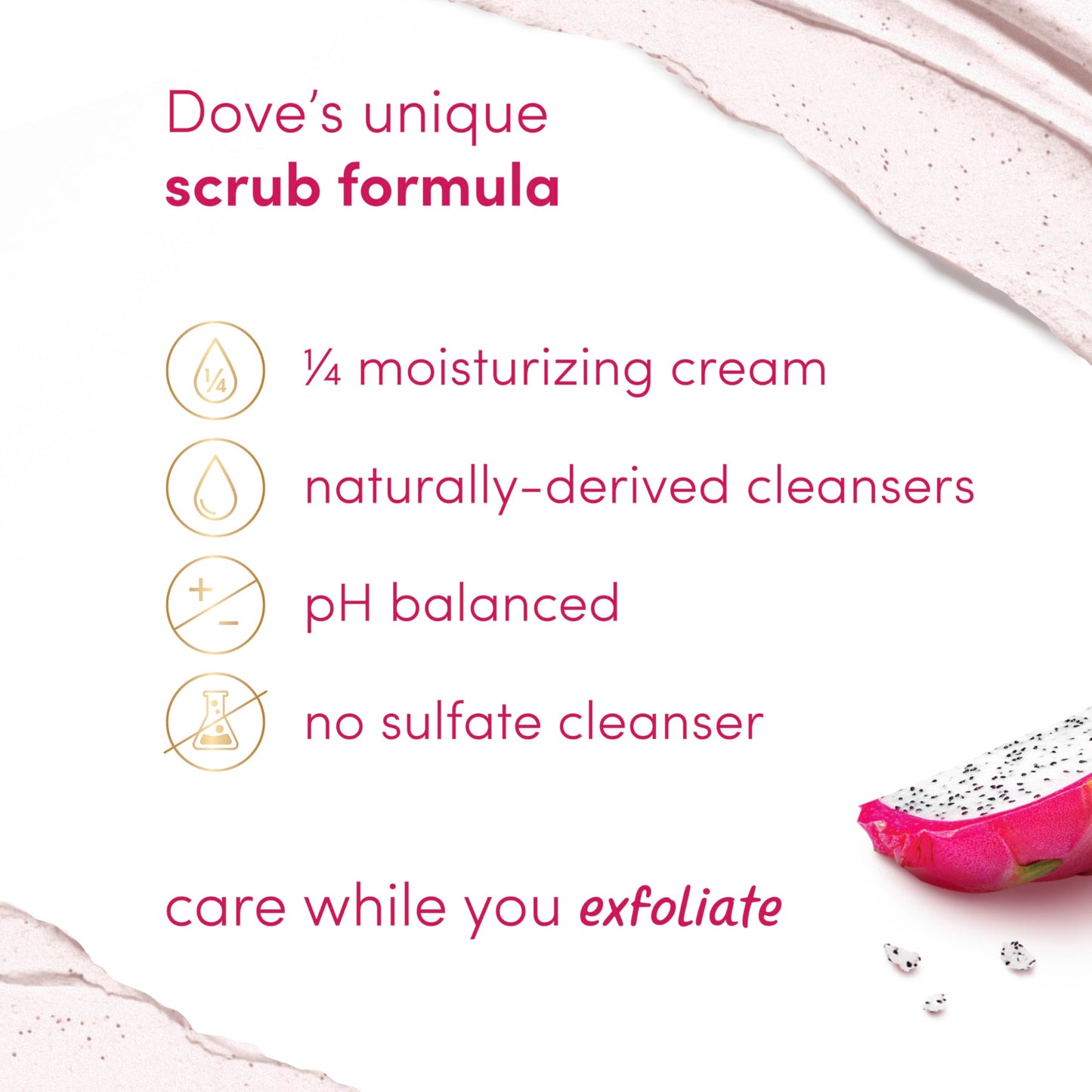 Dove Brown Sugar and Coconut Butter Body Scrub Exfoliates and Deeply Nourishes for Smooth, Radiant Skin 15 oz