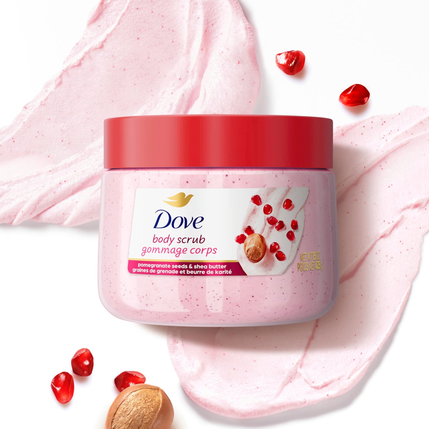 Dove Brown Sugar and Coconut Butter Body Scrub Exfoliates and Deeply Nourishes for Smooth, Radiant Skin 15 oz