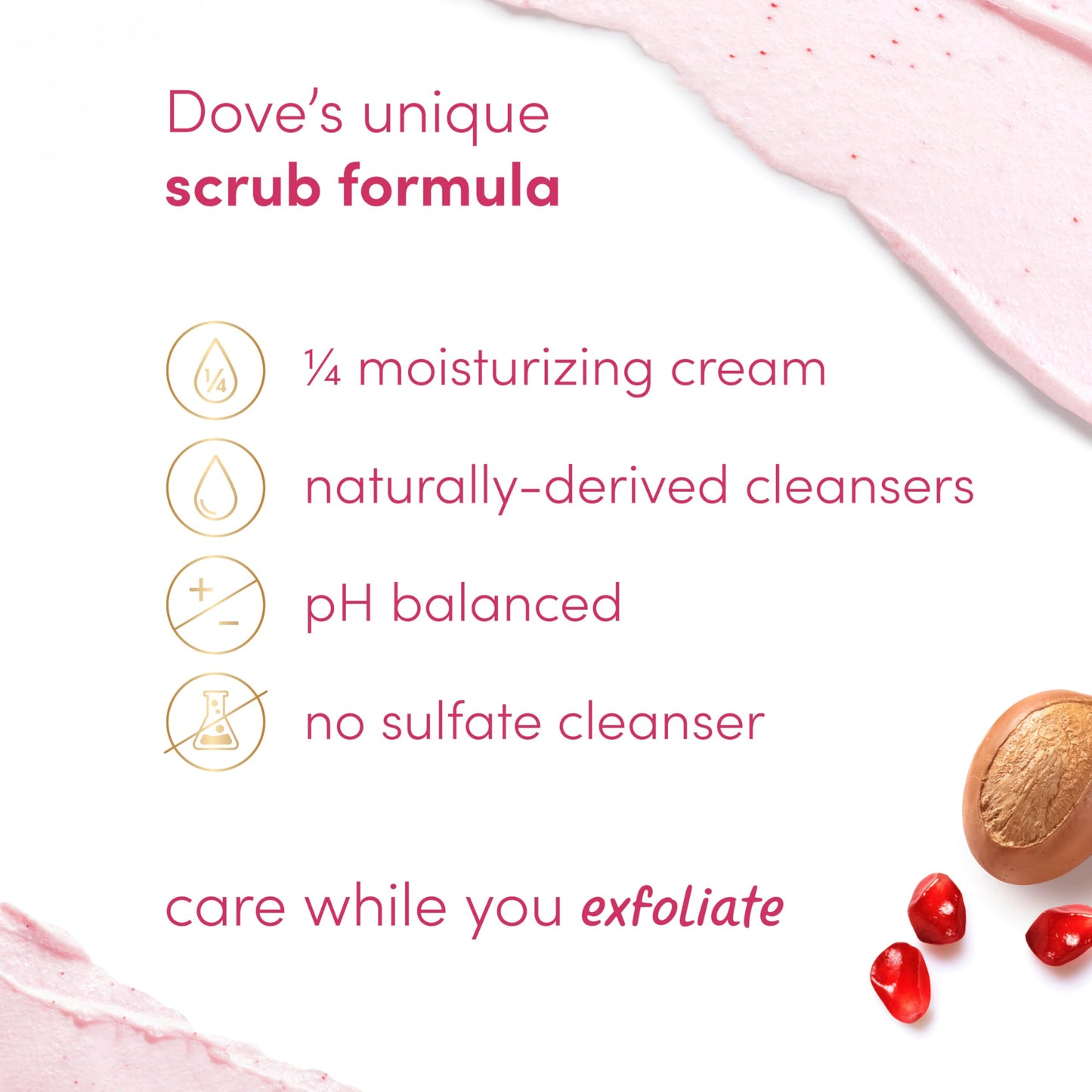 Dove Brown Sugar and Coconut Butter Body Scrub Exfoliates and Deeply Nourishes for Smooth, Radiant Skin 15 oz