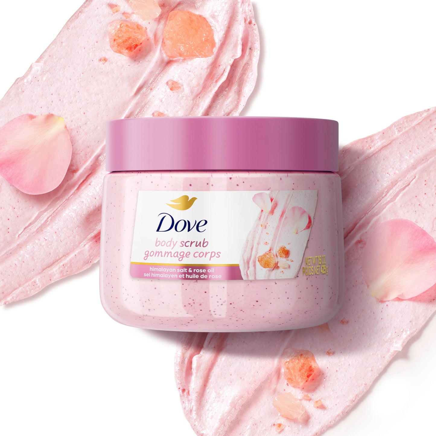 Dove Brown Sugar and Coconut Butter Body Scrub Exfoliates and Deeply Nourishes for Smooth, Radiant Skin 15 oz