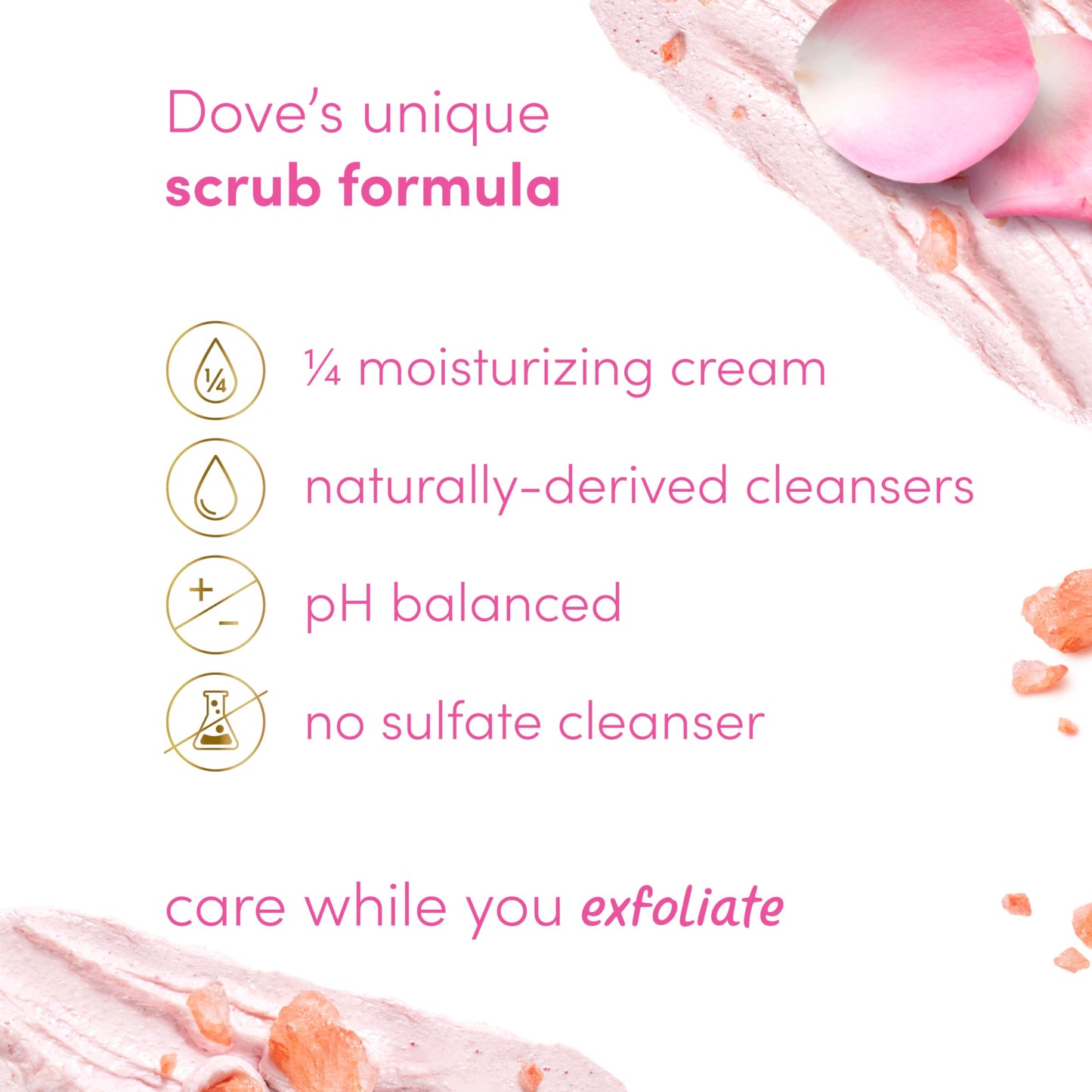 Dove Brown Sugar and Coconut Butter Body Scrub Exfoliates and Deeply Nourishes for Smooth, Radiant Skin 15 oz