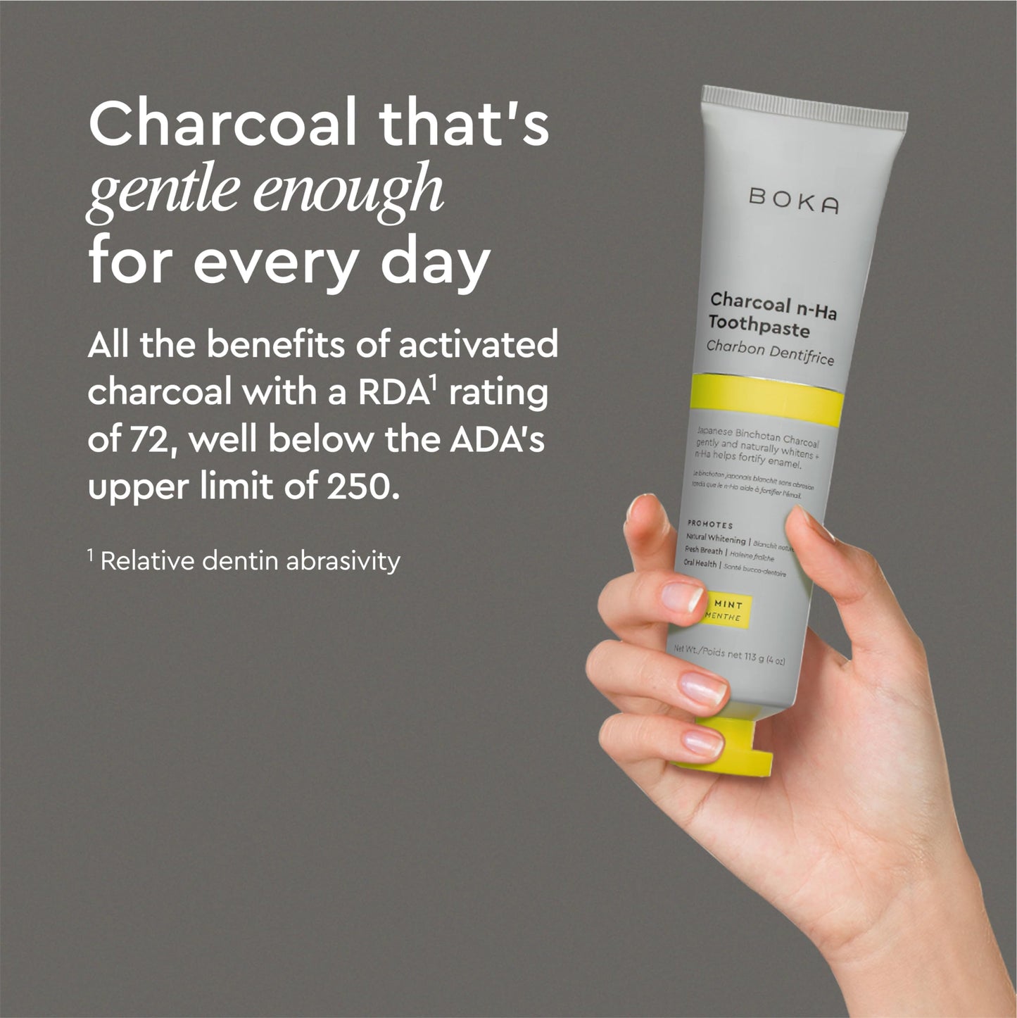 Boka Fluoride Free Toothpaste Nano Hydroxyapatite, Helps Remineralize, Appropriate for Sensitive Teeth, Whitening - for Adult, Kids Oral Care - Ela Mint Flavor, 4 Fl Oz 1Pk US Manufactured