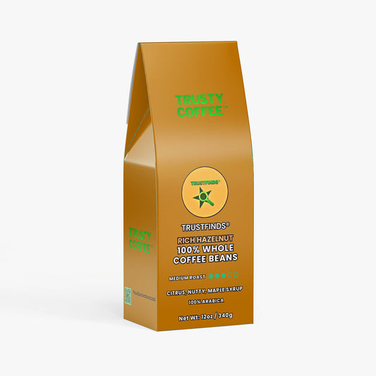 TRUSTFINDS® TRUSTY COFFEE™ Rich Hazelnut Coffee (Medium Roast)