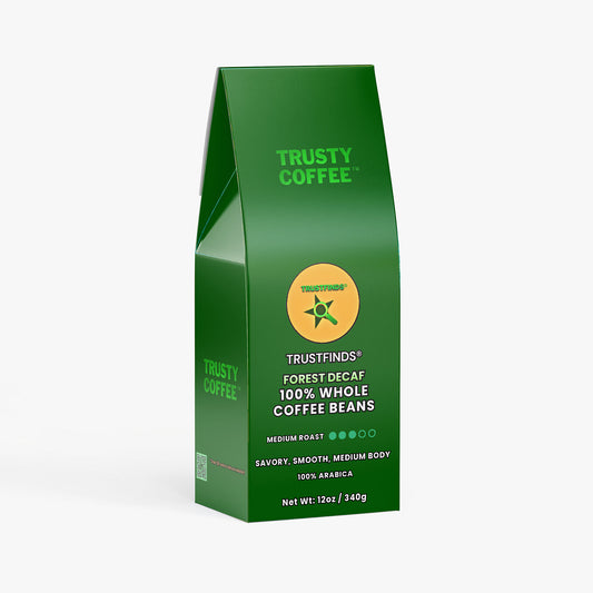 TRUSTFINDS® TRUSTY COFFEE™ Forest Decaf Coffee (Medium Roast)