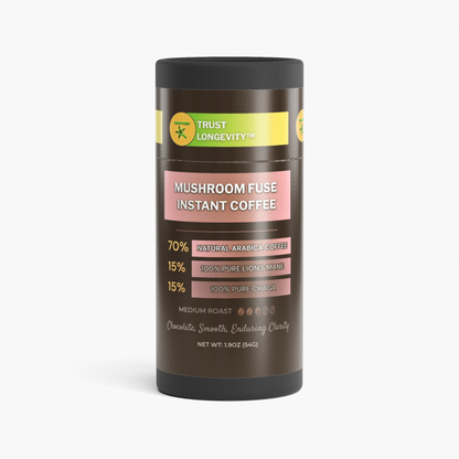 TrustFinds® Mushroom Fuse Instant Coffee (Medium Roast)