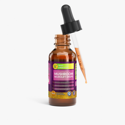 TrustFinds Mushroom NeuroLift Drops; Mushroom Energy & Cognition Drops