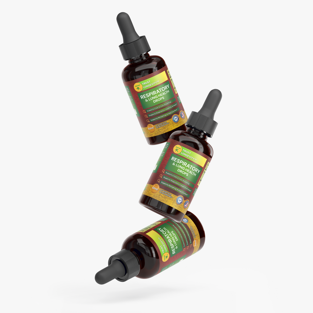 TrustFinds Respiratory & Lung Health Drops (Peppermint Flavor)