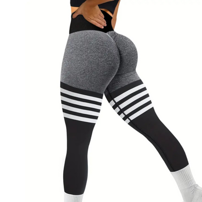 Women's High Waist Workout Seamless Scrunch Booty Leggings, Breathable Fitness Tights with Tummy Control