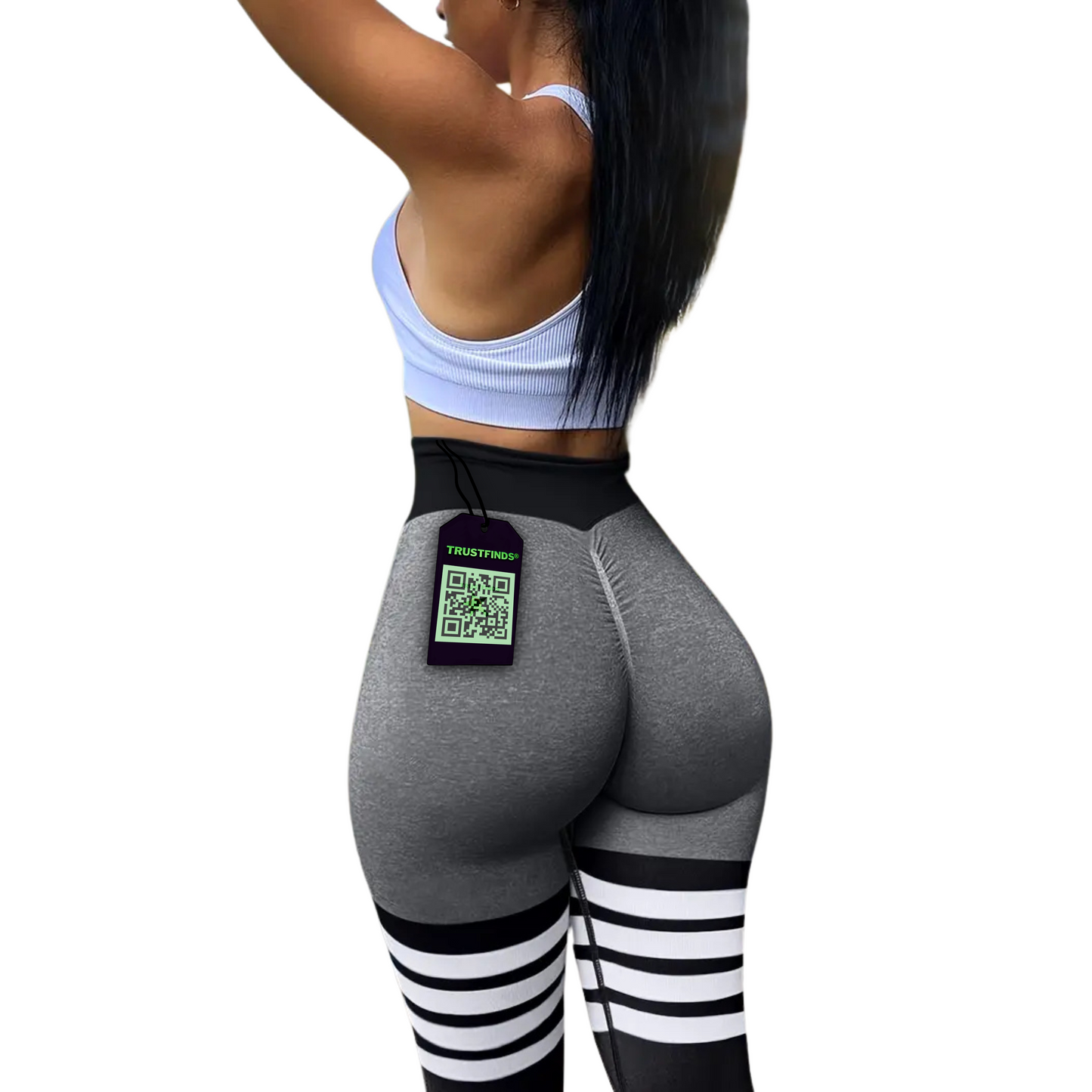 Women's High Waist Workout Seamless Scrunch Booty Leggings, Breathable Fitness Tights with Tummy Control