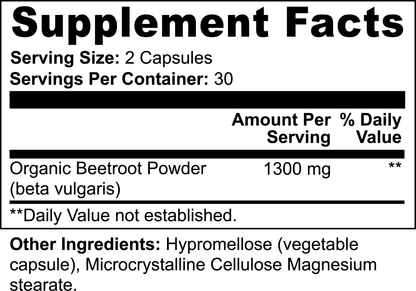 Trustfinds Organic Beetroot Powder Capsules - Supports Blood Pressure, Increase Stamina, Digestive, Immune System (Pure, Non-GMO & Gluten Free)