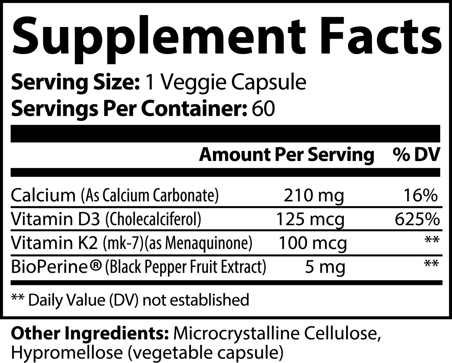 Trustfinds Vitamin K2 + D3 Bone & Heart Support