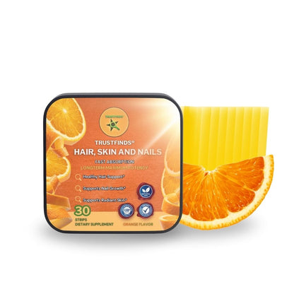 Hair Skin and Nails Strips- Supports Healthy Hair - Vegan biotin Vitamins for Women & Men Supports Faster Hair Growth, Stronger Nails, Healthy Skin, Extra Strength