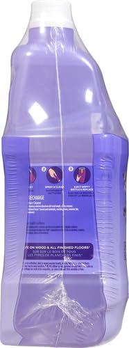 Swiffer WetJet Multi-Purpose Floor Cleaner Solution with Febreze Refill, Hardwood Floor Cleaner, Lavender Scent, 1.25 Liter -42.2 Fl Oz (Pack of 2)