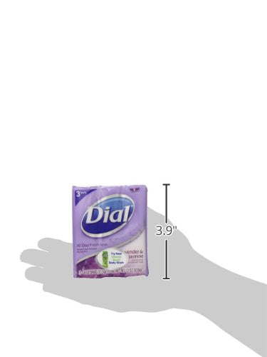 Dial Antibacterial Bar Soap, Calm & Soothe Lavender & Jasmine Deodorant Bar, 4oz (8 Bars)