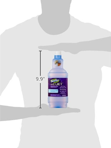 Swiffer WetJet Multi-Purpose Floor Cleaner Solution with Febreze Refill, Hardwood Floor Cleaner, Lavender Scent, 1.25 Liter -42.2 Fl Oz (Pack of 2)