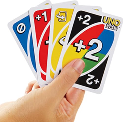 Mattel Games UNO Flip! Card Game for Kids, Adults & Family Night with Double-Sided Cards in Collectible Storage Tin (Amazon Exclusive)