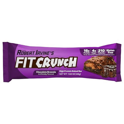 FITCRUNCH Snack Size Protein Bars, 6-Layer Baked Bar, 3g of Sugar, Gluten Free & Soft Cake Core (9 Count, Flavor Lovers)
