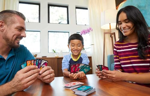 Mattel Games UNO Flip! Card Game for Kids, Adults & Family Night with Double-Sided Cards in Collectible Storage Tin (Amazon Exclusive)