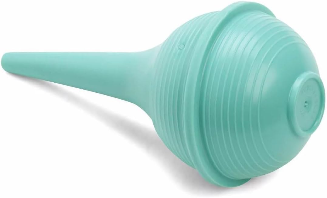 Comfort Axis Baby Nasal Aspirator and Ear Wax Bulb Syringe, Green, 3 Oz, Pack of 2