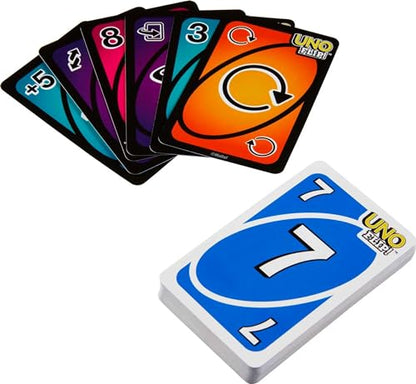 Mattel Games UNO Flip! Card Game for Kids, Adults & Family Night with Double-Sided Cards in Collectible Storage Tin (Amazon Exclusive)