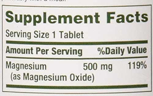 Nature's Bounty Magnesium, Bone and Muscle Health, Whole Body Support, Tablets, 500 Mg, 200 Ct