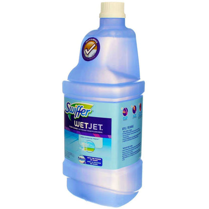 Swiffer WetJet Multi-Purpose Floor Cleaner Solution with Febreze Refill, Hardwood Floor Cleaner, Lavender Scent, 1.25 Liter -42.2 Fl Oz (Pack of 2)