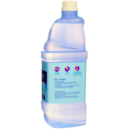 Swiffer WetJet Multi-Purpose Floor Cleaner Solution with Febreze Refill, Hardwood Floor Cleaner, Lavender Scent, 1.25 Liter -42.2 Fl Oz (Pack of 2)