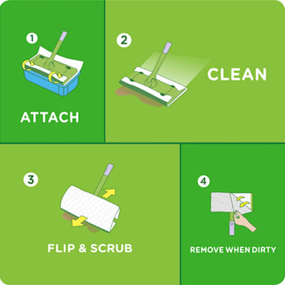 Swiffer Sweeper Wet Mopping Cloth Multi Surface Refills, Mops for Floor Cleaning, Febreze Lavender Scent, 36 Count