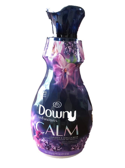 Downy Ultra Soft Fabric Softener Liquid, Calm, Lavender and Vanilla Bean, 56 fl oz, 83 Loads