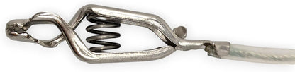 Fencing Foil/Saber Mask Cord, Elite Series, Head Wire Clamp Clip, Clear Wire, Competition Approved (2 Pack)