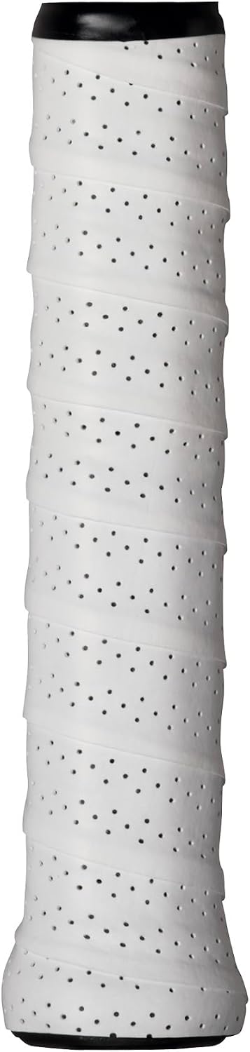 WILSON Sporting Goods Perforated Pro Overgrip (12-Pack), White (WRZ4006WH)