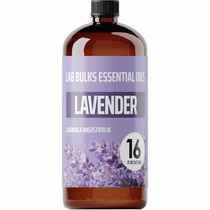 (2-Pack) Lavender Essential Oil for Diffusers, Candles, Hair, Spray, Home – 16 oz Bulk