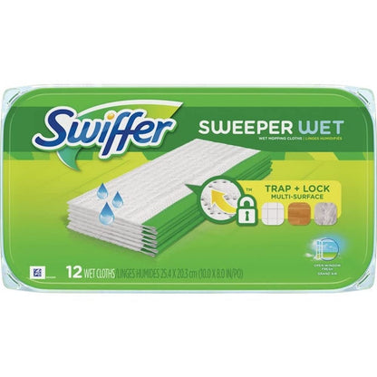 Swiffer Sweeper Wet Mopping Cloth Multi Surface Refills, Mops for Floor Cleaning, Febreze Lavender Scent, 36 Count