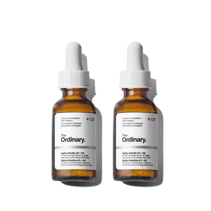 The Ordinary Alpha Arbutin 2% + Hyaluronic Acid, Brightens Skin and Targets Dark Spots, 1 Fl Oz