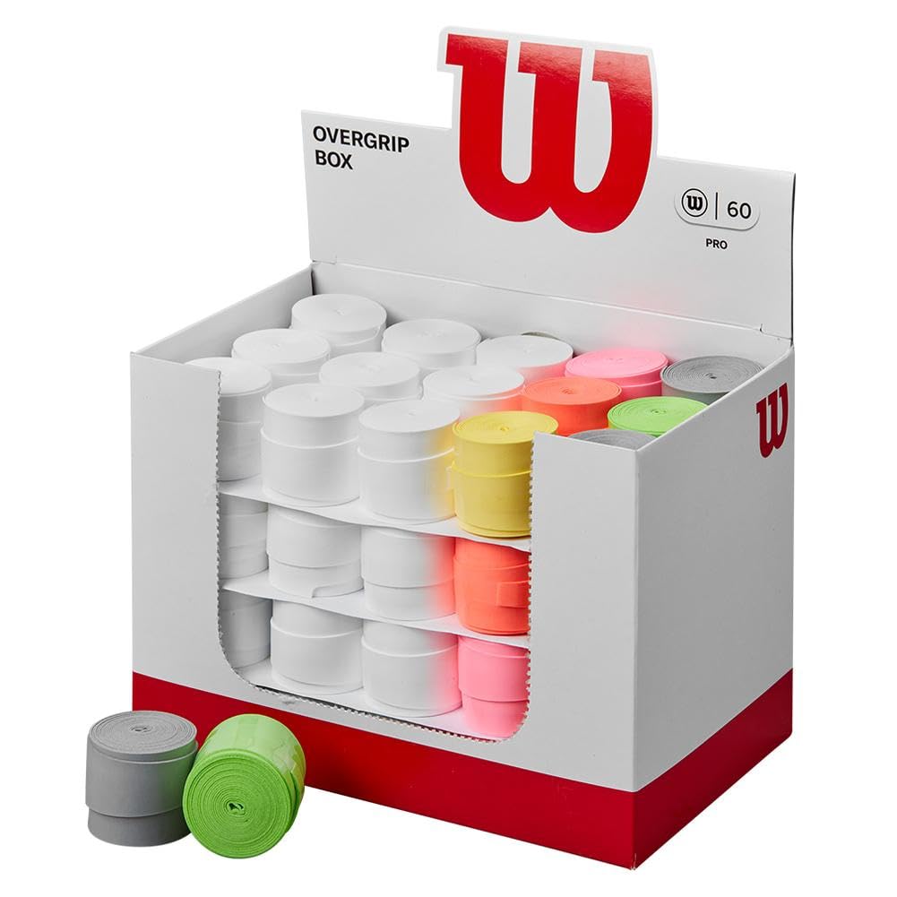 WILSON Sporting Goods Perforated Pro Overgrip (12-Pack), White (WRZ4006WH)