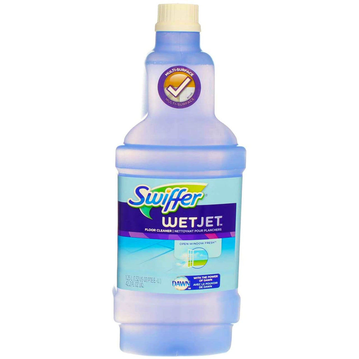 Swiffer WetJet Multi-Purpose Floor Cleaner Solution with Febreze Refill, Hardwood Floor Cleaner, Lavender Scent, 1.25 Liter -42.2 Fl Oz (Pack of 2)